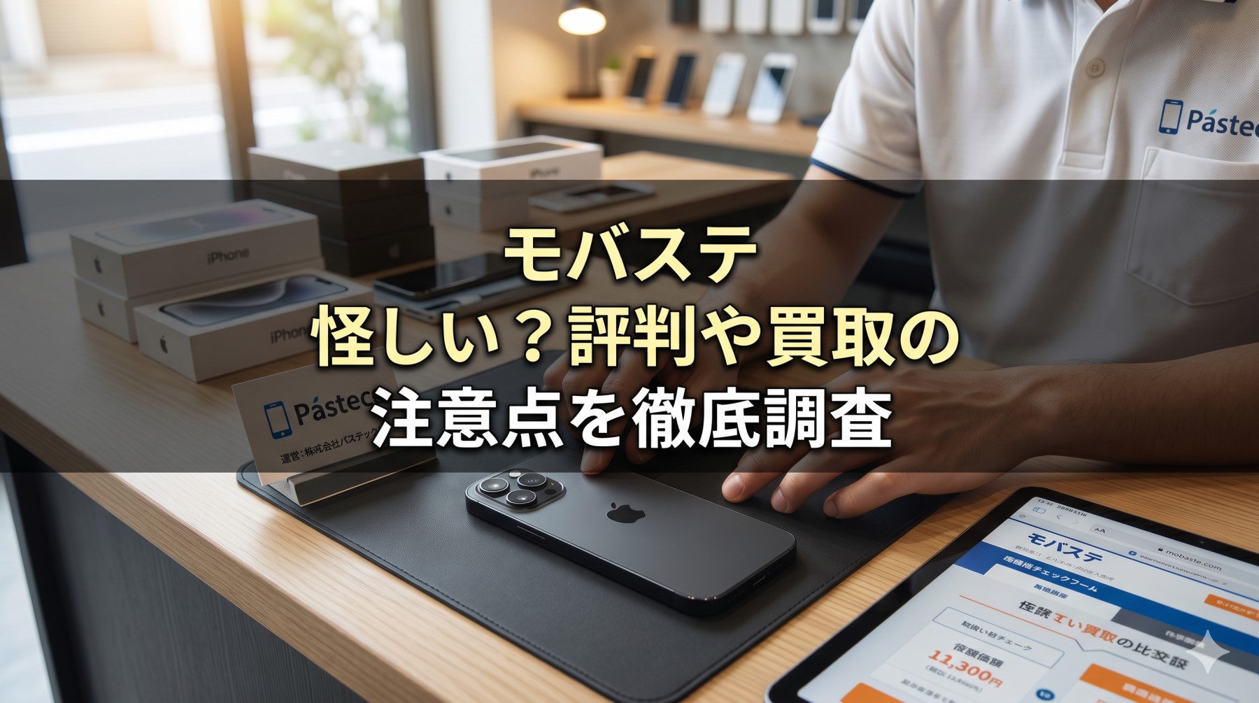 モバステ 怪しい？評判や買取の注意点を徹底調査