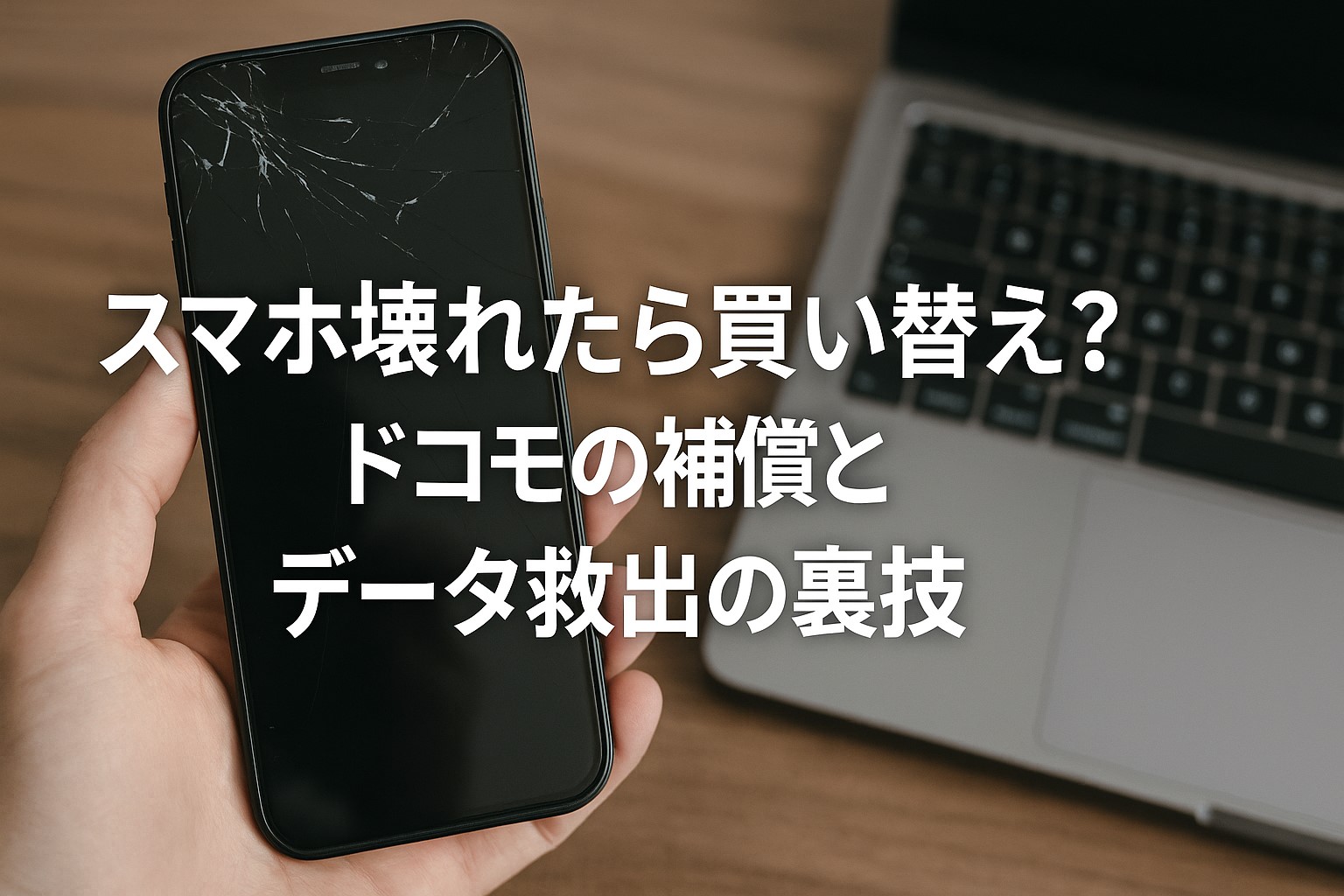 スマホ壊れたら買い替え？ドコモの補償とデータ救出の裏技