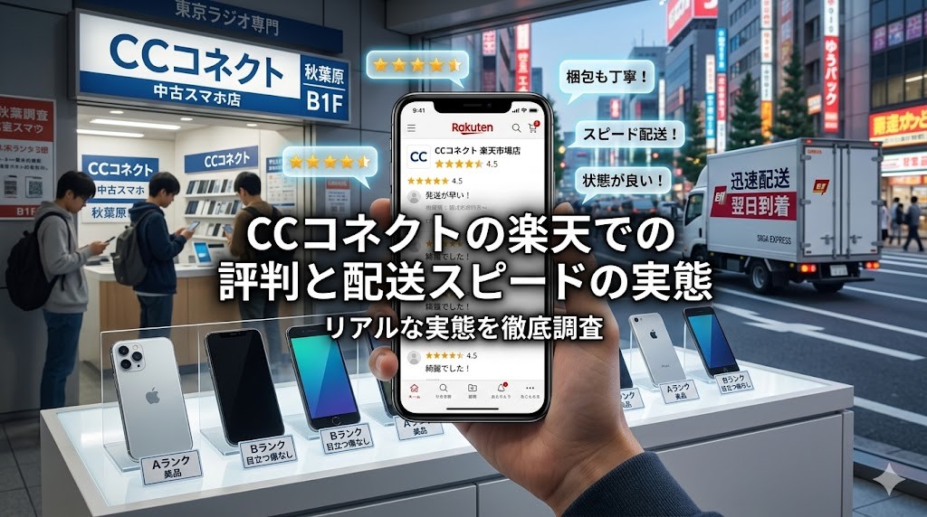 CCコネクトの楽天での評判と配送スピードの実態