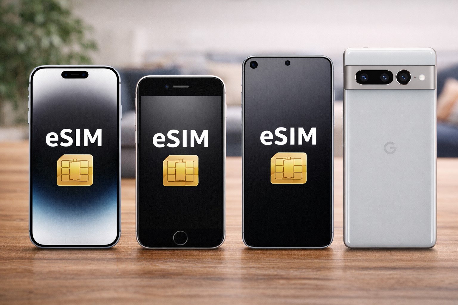 iPhoneやAndroidの最新eSIM対応機種